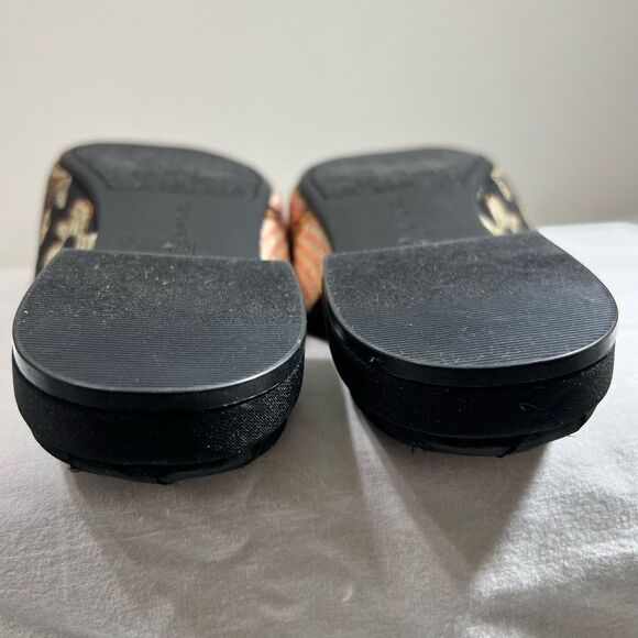 Birdies Black Quilted Floral Print Mules Size 5 - Picture 10 of 10